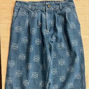 Loewe Blue Wide Leg Jeans